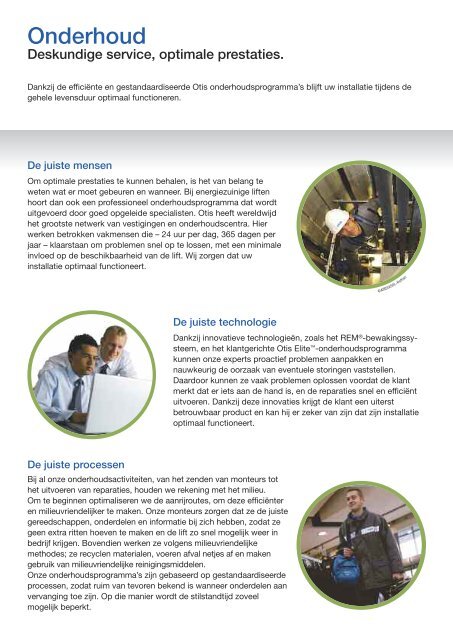 en energiebesparend zijn. Download PDF - Otis Elevator Company