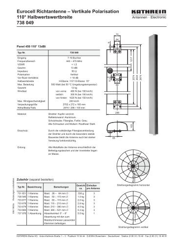 Datenblatt 9361063/a, 738049