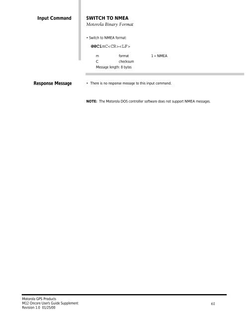 M12 Oncore Users Guide Supplement - deetc - isel