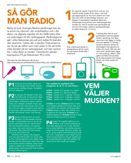 Radiomagasinet nr 2, 2012 (pdf) - Sveriges Radio