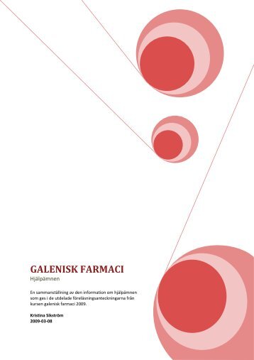 GALENISK FARMACI