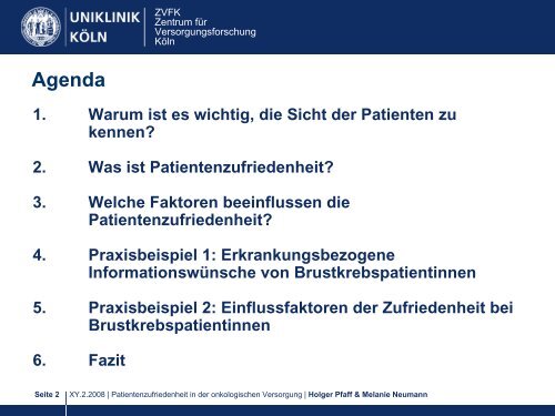 Patientenzufriedenheit - HAROW