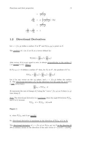 1.2 Directional Derivatives