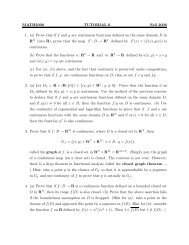 MATH2000 TUTORIAL 6 Fall 2006 1. (a) Prove that if f and g are ...