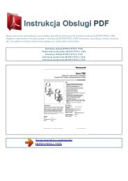 Instrukcja obsługi HONEYWELL TMX - INSTRUKCJA OBSLUGI PDF