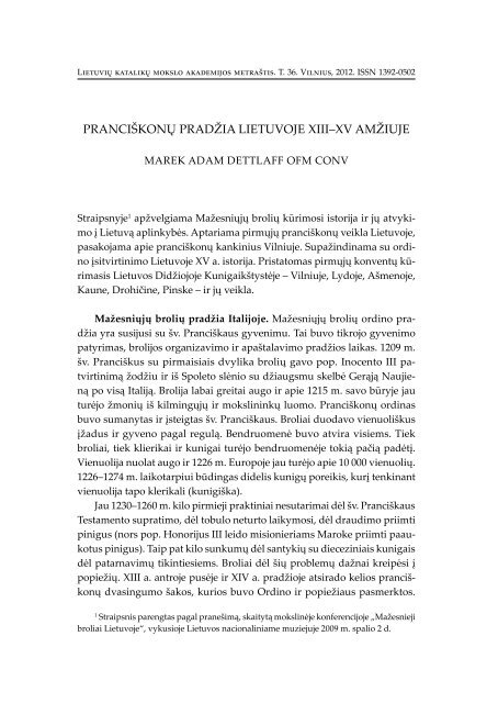 Atsisiųsti visą tomą kaip pdf - Lietuvių katalikų mokslo akademija