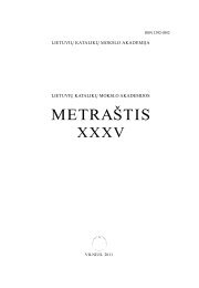 METRAŠTIS - Lietuvių katalikų mokslo akademija