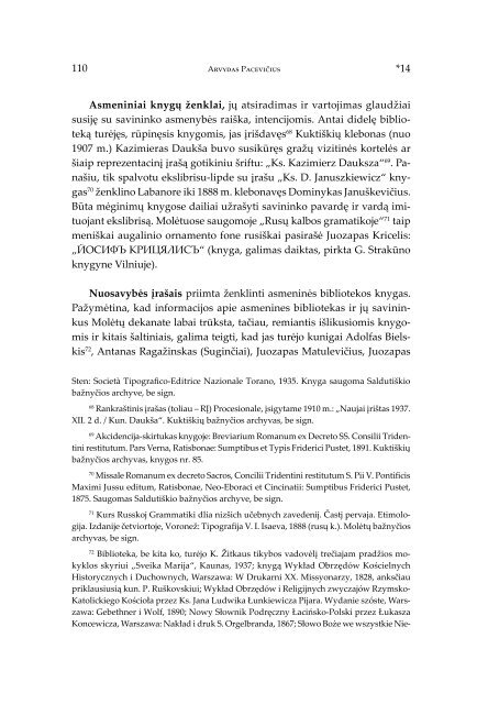 KNYGų ŽENKLų LABIRINTAIS - Lietuvių katalikų mokslo akademija