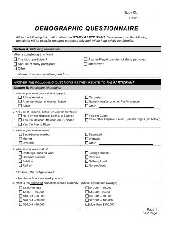 Dissertation recreation survey
