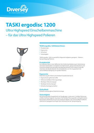 TASKI ergodisc 1200