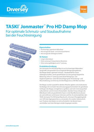 TASKI® Jonmaster™ Pro HD Damp Mop