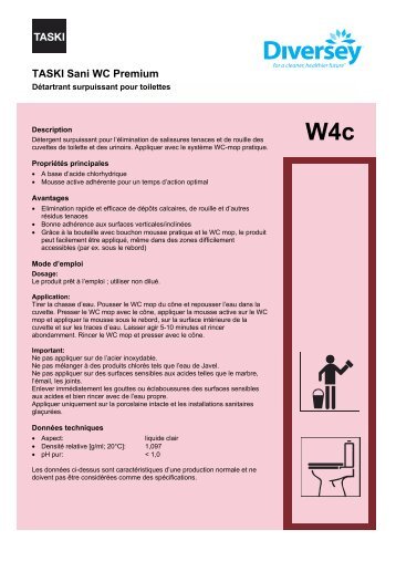 W4c TASKI Sani WC Premium