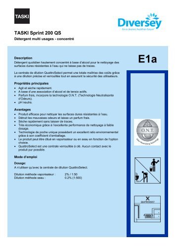 E1a TASKI Sprint 200 QS