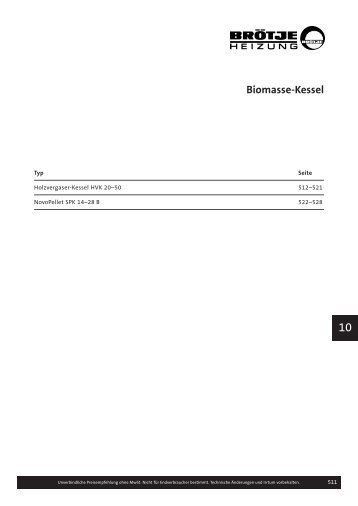 Biomasse-Kessel EnergiesparBloc ESB III 2. und 3 ... - Brötje