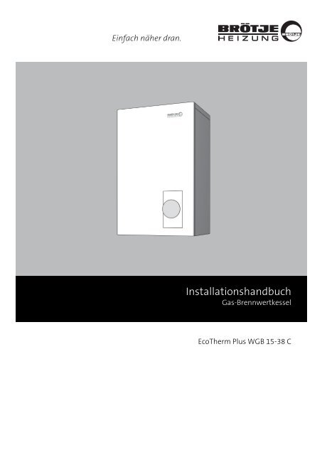 Installationshandbuch - Brötje