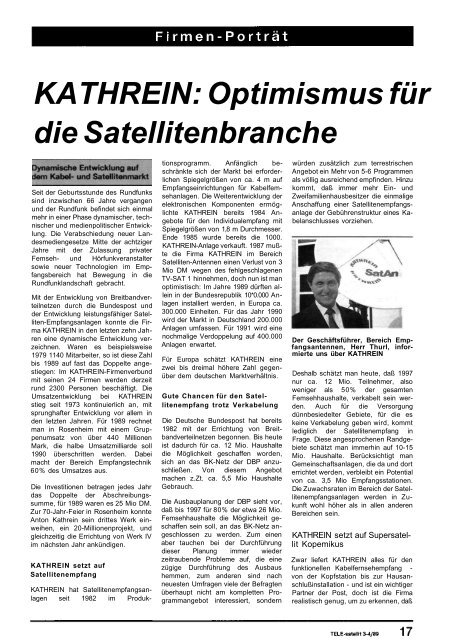 KATHREIN - TELE-satellite International Magazine