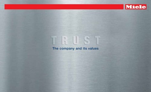7 The Company And Its Values - Miele
