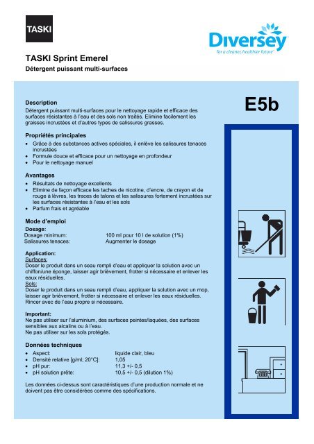 E5b TASKI Sprint Emerel