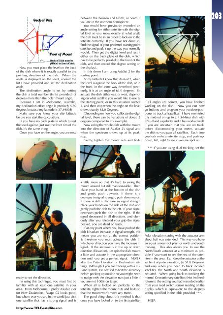 TELE INTERNATIONAL - TELE-satellite International Magazine