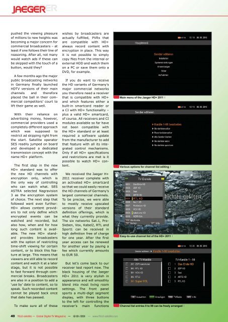 TELEsatelit - TELE-satellite International Magazine