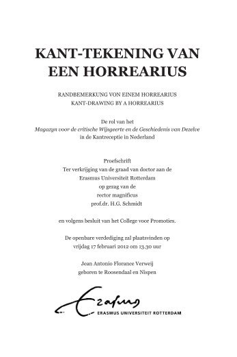kant-tekening van een horrearius - RePub - Erasmus Universiteit ...