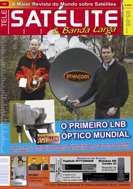 Especialista no Assunto + - TELE-satellite International Magazine