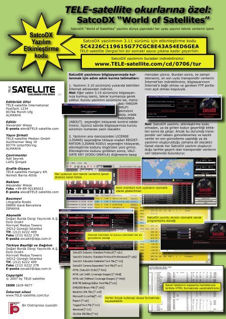 HDTV CI ALICISI - TELE-satellite International Magazine