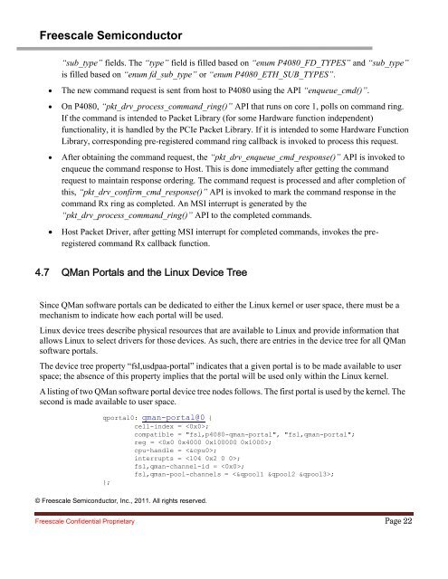 P4080 PCIe Adapter SDK User Guide Production Release