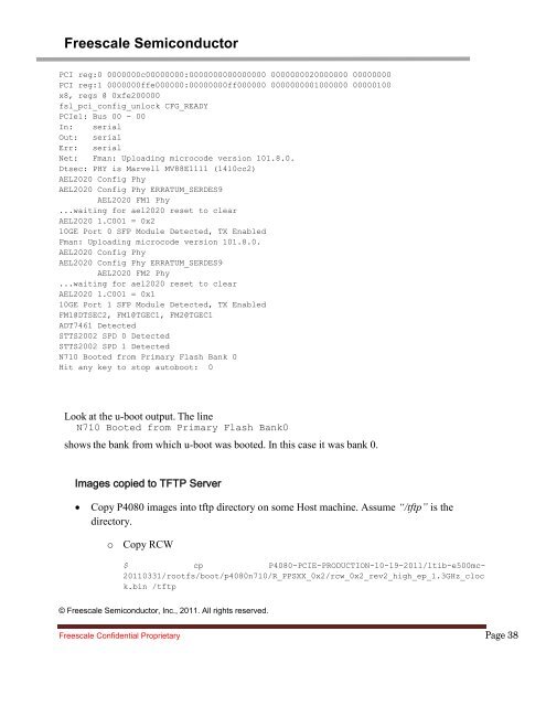 P4080 PCIe Adapter SDK User Guide Production Release