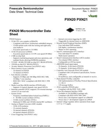 MPC5668x Data Sheet - Freescale Semiconductor