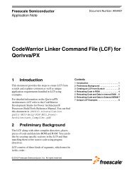 CodeWarrior Linker Command File (LCF) for Kinetis - Freescale ...