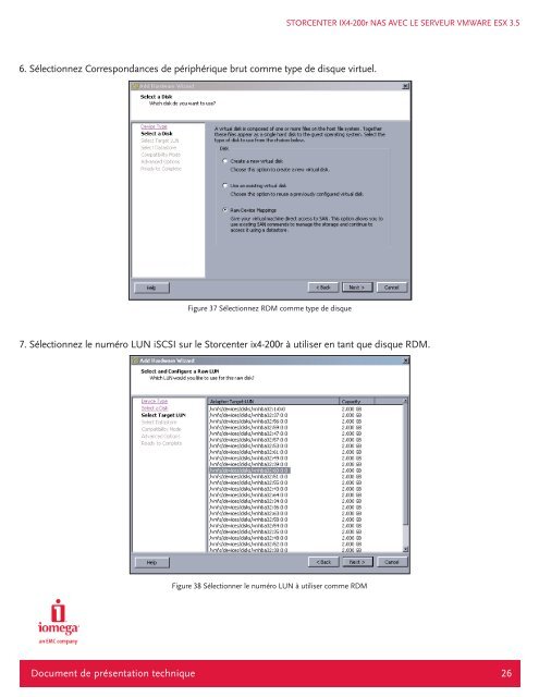 UTILISATION DU SERVEUR IOMEGA STORCENTER PRO ix4-200r ...