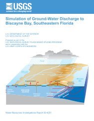 Simulation of Ground-Water Discharge to Biscayne ... - Florida - USGS