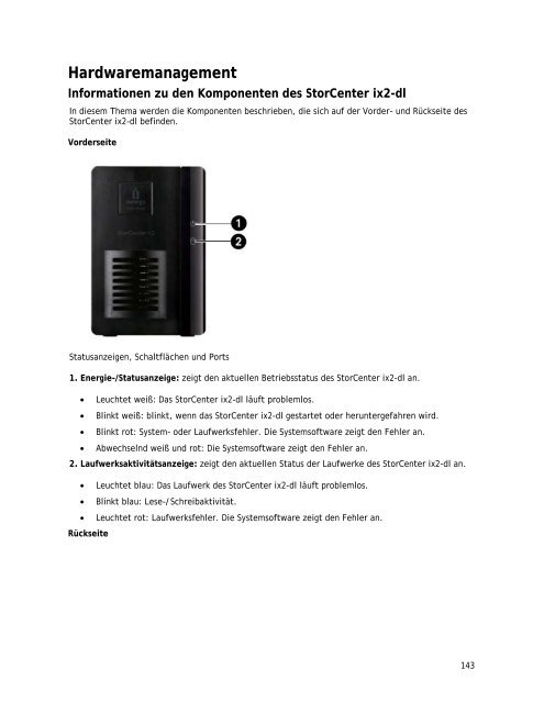 Iomega ix2-dl Benutzerhandbuch