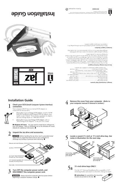 Iomega Jaz Drive Drivers