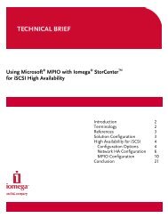 Using Microsoft MPIO with Iomega StorCenter for iSCSI High ...