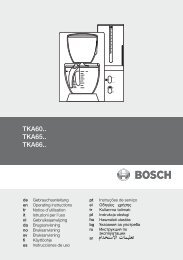Инструкция для Bosch TKA 6001V