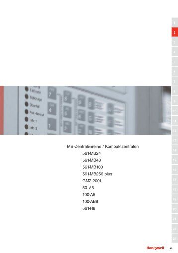 MB-Zentralenreihe / Kompaktzentralen 561-MB24 561-MB48 561 ...