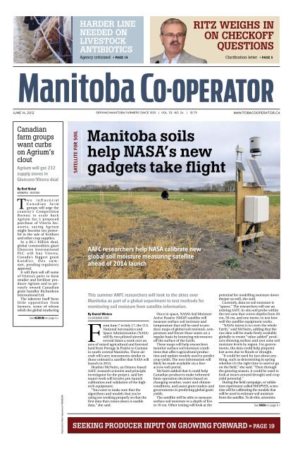 Manitoba Soils Help Nasa S New Gadgets Take Flight