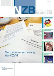 Vertreterversammlung der KZVN