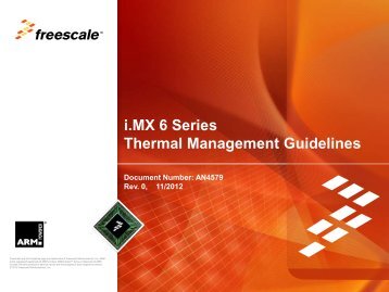 Thermal Management - Freescale Semiconductor