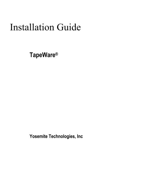 Installation Guide - Iomega