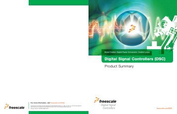 Digital Signal Controllers (DSC) - Freescale Semiconductor