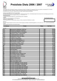 Preisliste Dietz 2006 - Car Audio Design Automobilakustik Schweiz