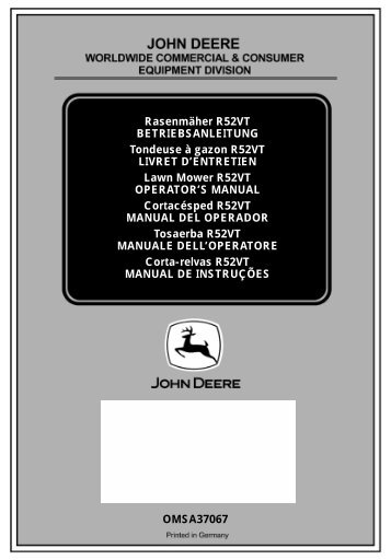 2. - Operator's Manual - John Deere