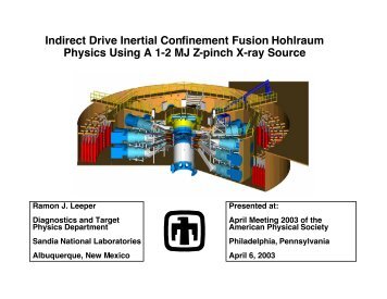 Indirect Drive Inertial Confinement Fusion Hohlraum Physics Using ...