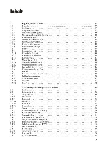 Rothammels Antennenbuch – Inhaltsverzeichnis - DARC Verlag ...