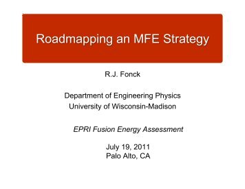 Roadmapping an MFE Strategy