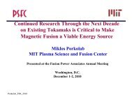 FPA 2010 - Plasma Science and Fusion Center - MIT