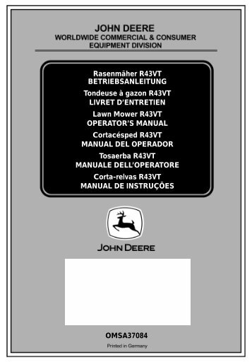 2. - Operator's Manual - John Deere